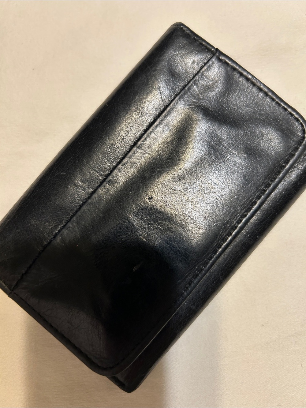 HOBO Black Leather Men's Bifold Wallet